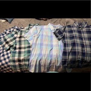 4 men’s XXL short sleeve button ups